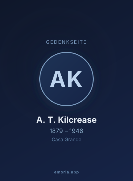 Gedenkportrait von A. T. Kilcrease