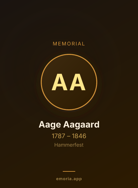 Memorial portrait of Aage Aagaard