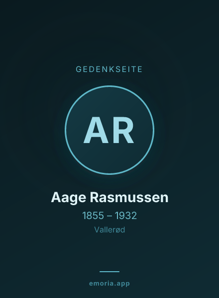 Gedenkportrait von Aage Rasmussen
