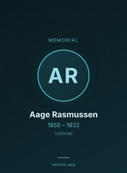 Memorial portrait of Aage Rasmussen