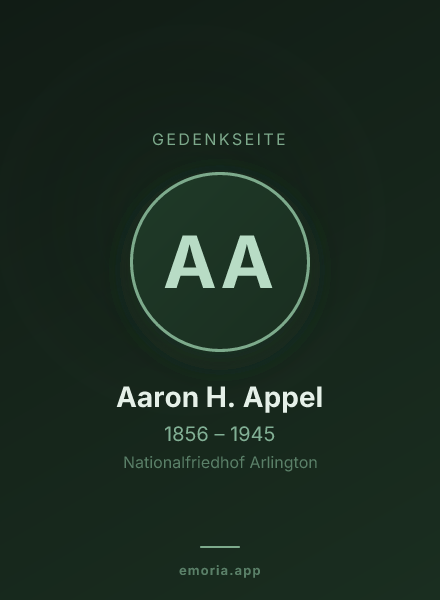 Gedenkportrait von Aaron H. Appel