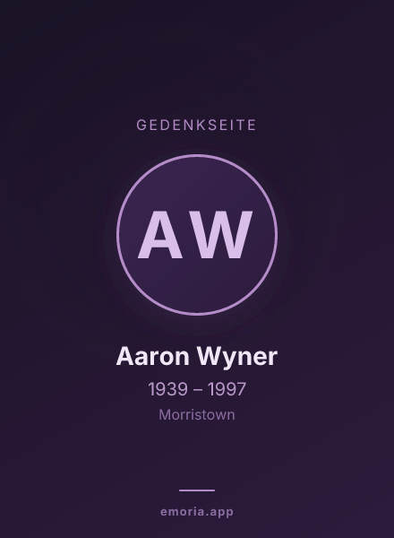 Gedenkportrait von Aaron Wyner