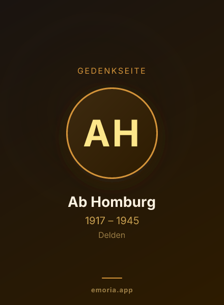 Gedenkportrait von Ab Homburg