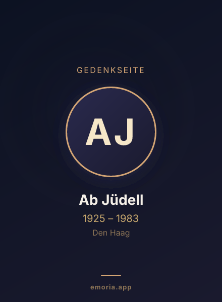 Gedenkportrait von Ab Jüdell