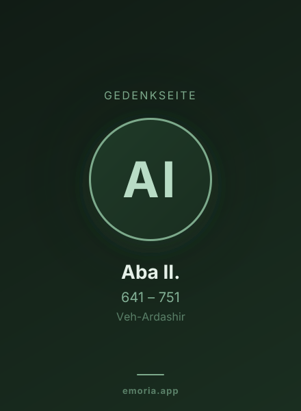 Gedenkportrait von Aba II.