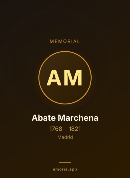 Memorial portrait of Abate Marchena