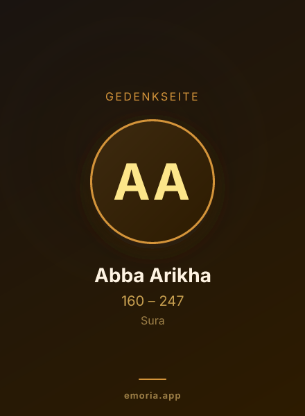 Gedenkportrait von Abba Arikha