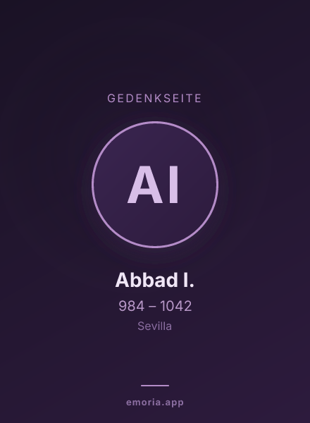 Gedenkportrait von Abbad I.