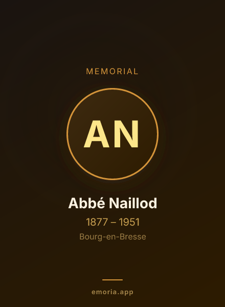 Memorial portrait of Abbé Naillod