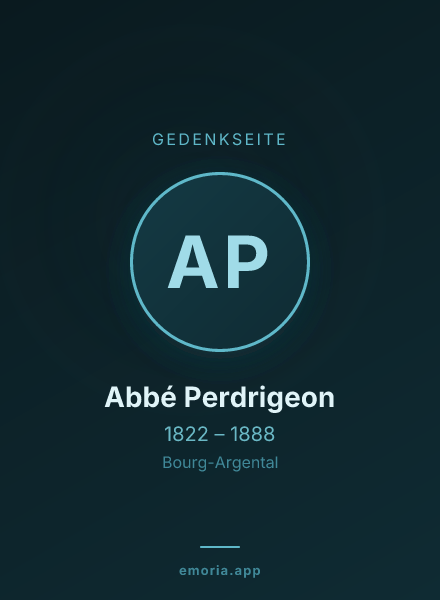 Gedenkportrait von Abbé Perdrigeon
