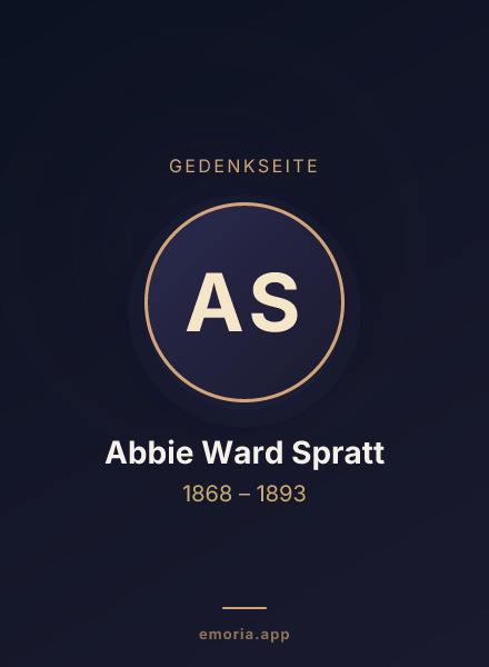 Gedenkportrait von Abbie Ward Spratt