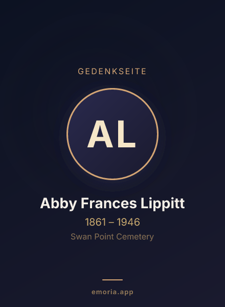 Gedenkportrait von Abby Frances Lippitt