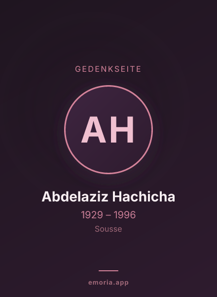 Gedenkportrait von Abdelaziz Hachicha