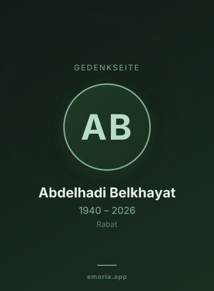 Gedenkportrait von Abdelhadi Belkhayat