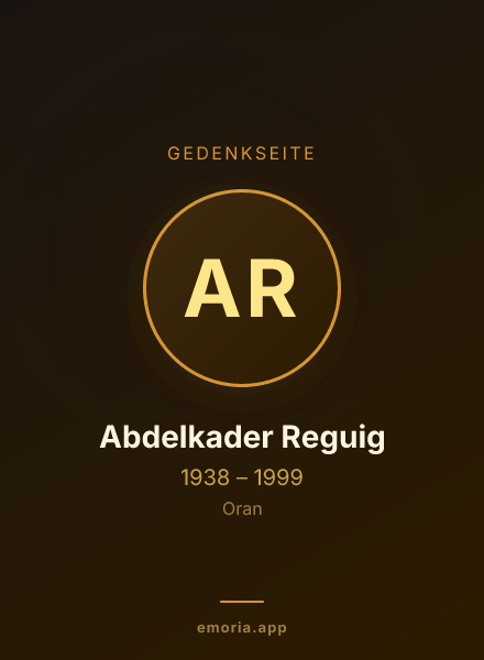 Gedenkportrait von Abdelkader Reguig