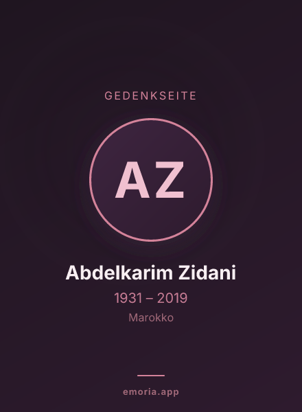Gedenkportrait von Abdelkarim Zidani