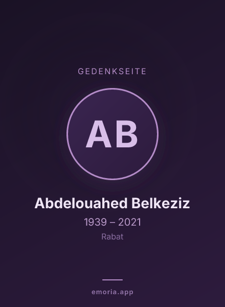 Gedenkportrait von Abdelouahed Belkeziz