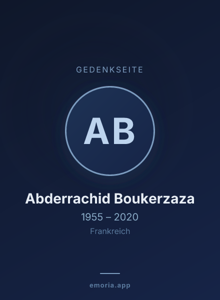 Gedenkportrait von Abderrachid Boukerzaza