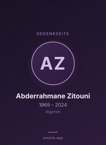 Gedenkportrait von Abderrahmane Zitouni