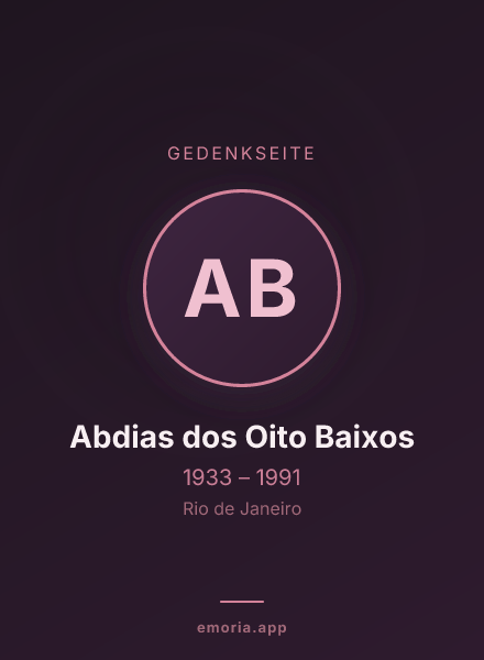 Gedenkportrait von Abdias dos Oito Baixos