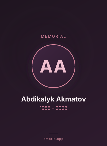 Memorial portrait of Abdikalyk Akmatov