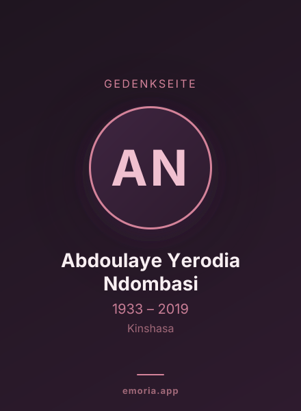 Gedenkportrait von Abdoulaye Yerodia Ndombasi