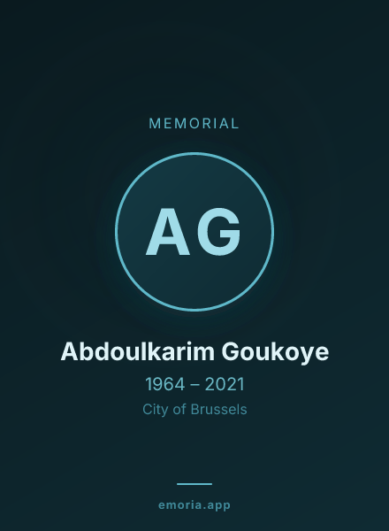 Memorial portrait of Abdoulkarim Goukoye
