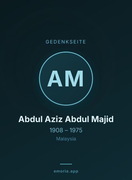 Gedenkportrait von Abdul Aziz Abdul Majid