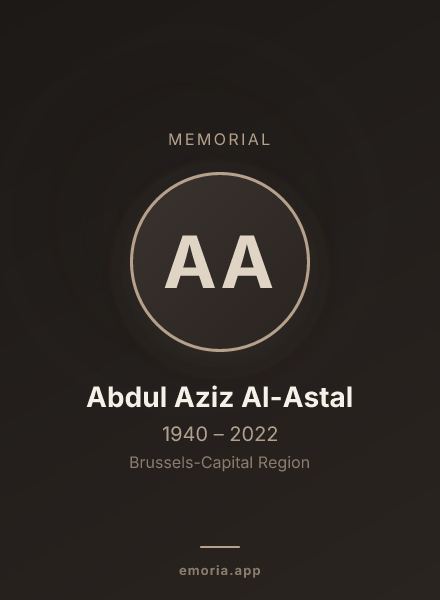Memorial portrait of Abdul Aziz Al-Astal
