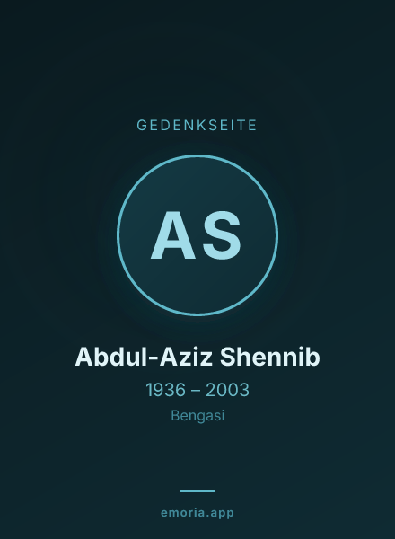 Gedenkportrait von Abdul-Aziz Shennib