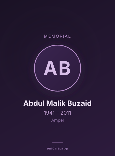 Memorial portrait of Abdul Malik Buzaid