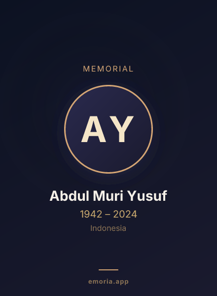 Memorial portrait of Abdul Muri Yusuf