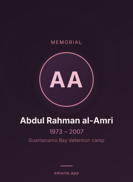 Memorial portrait of Abdul Rahman al-Amri