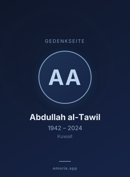 Gedenkportrait von Abdullah al-Tawil