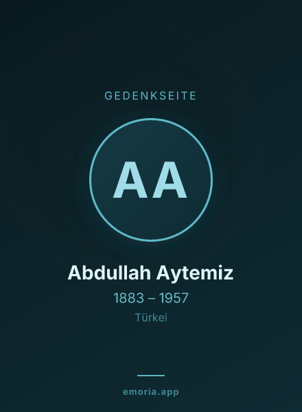 Gedenkportrait von Abdullah Aytemiz