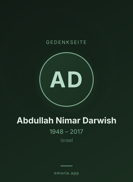 Gedenkportrait von Abdullah Nimar Darwish