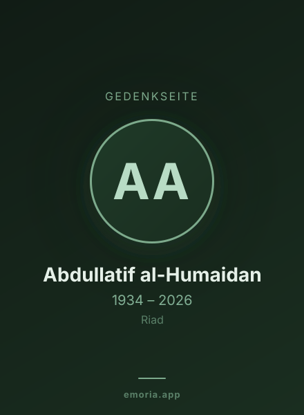 Gedenkportrait von Abdullatif al-Humaidan