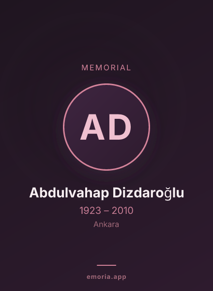 Memorial portrait of Abdulvahap Dizdaroğlu