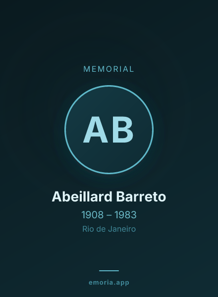 Memorial portrait of Abeillard Barreto