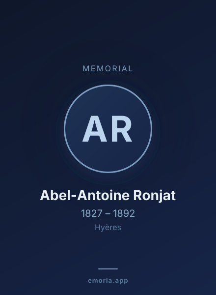 Memorial portrait of Abel-Antoine Ronjat
