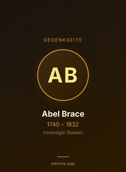 Gedenkportrait von Abel Brace