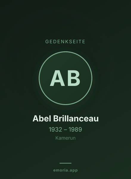 Gedenkportrait von Abel Brillanceau