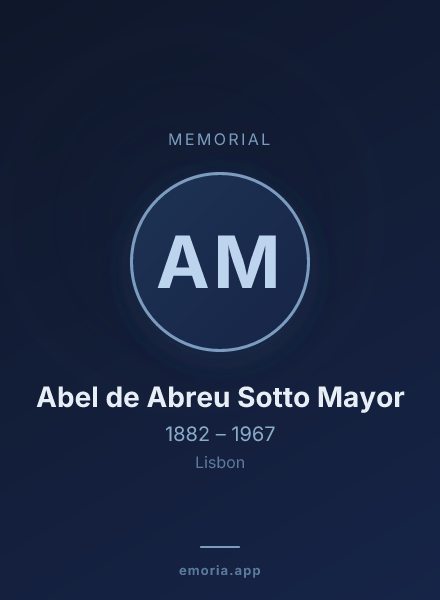 Memorial portrait of Abel de Abreu Sotto Mayor