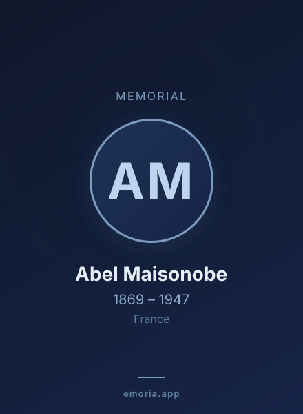 Memorial portrait of Abel Maisonobe