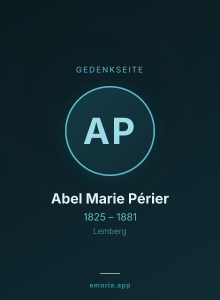 Gedenkportrait von Abel Marie Périer