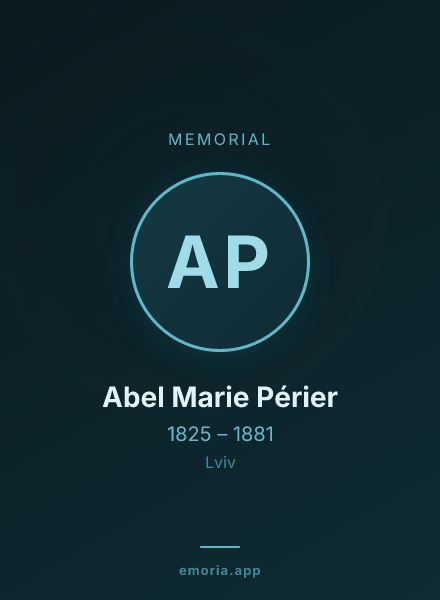 Memorial portrait of Abel Marie Périer
