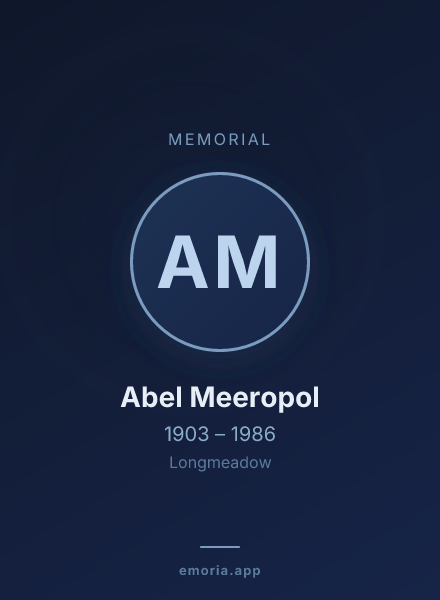 Memorial portrait of Abel Meeropol