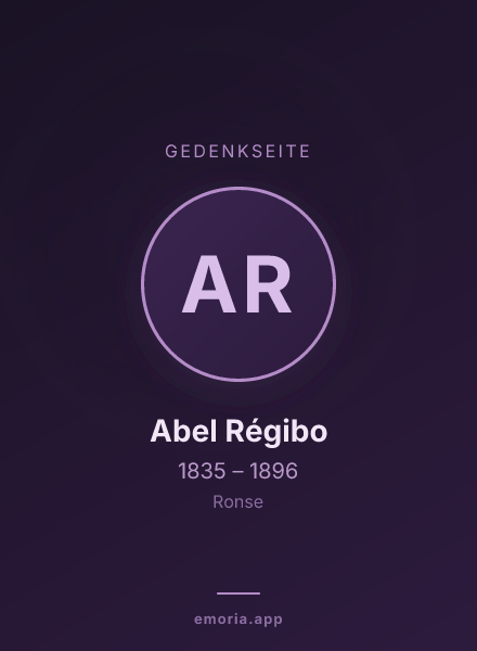 Gedenkportrait von Abel Régibo