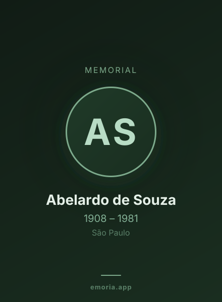 Memorial portrait of Abelardo de Souza