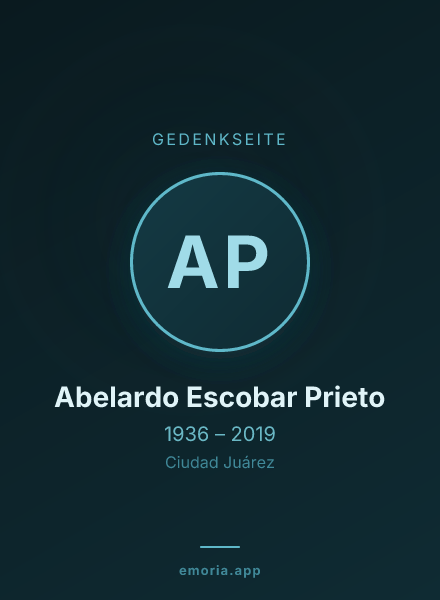 Gedenkportrait von Abelardo Escobar Prieto